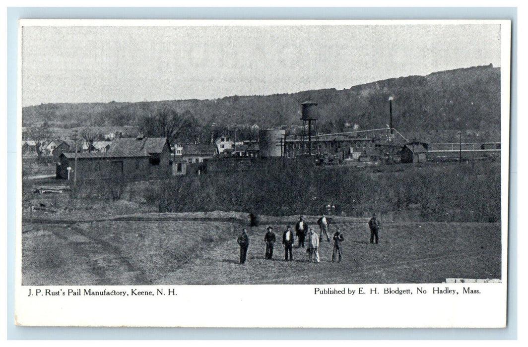 c1905 JP Rusts Pail Manufactory Keen New Hampshire NH EH Blodgett Postcard