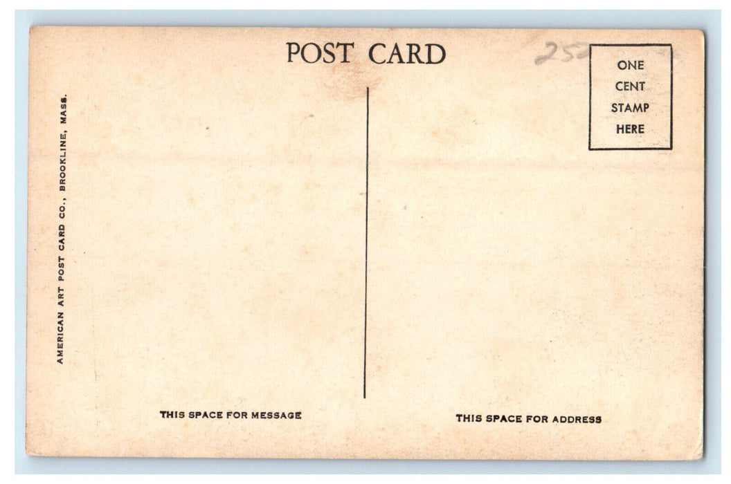 c1940s The First Baptist Church Needham, Massachusetts MA Vintage Postcard