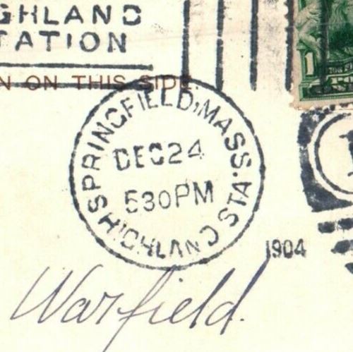 1904 Merrick Park Springfield Massachusetts MA Antique Tuck's Postcard