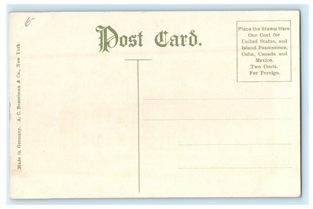 1912 Home for Aged Men, Broad Street Providence Rhode Island RI Postcard