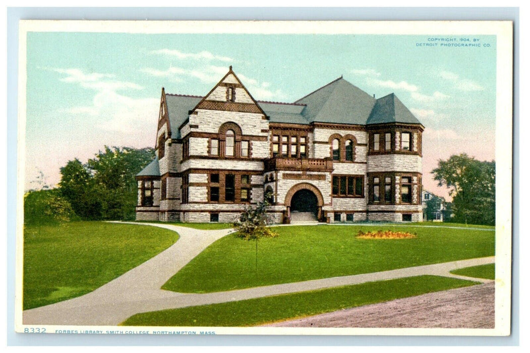 c1910 Forbes Library Smith College Northampton Massachusetts MA Antique Postcard