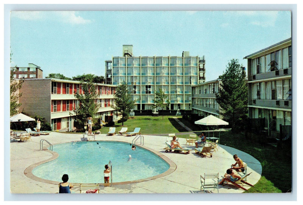 c1920s Charter House Hotel Boylston Street Newton Massachusetts MA Postcard