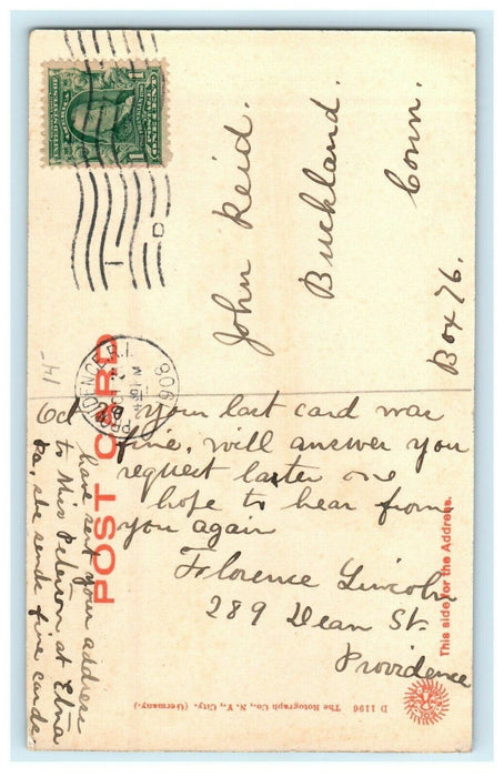 1908 Turks Head and Westminster Street, Providence Rhode Island RI Postcard
