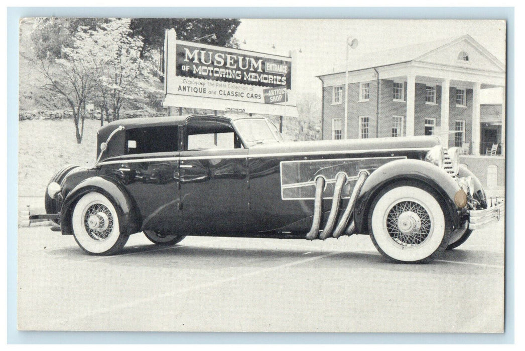 c1940 Pettit's Museum of Motoring Memories, Natural Bridge, Virginia VA Postcard