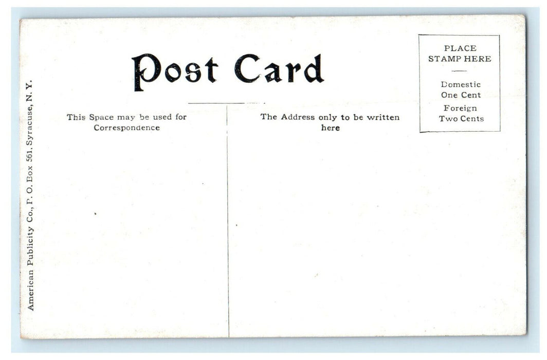 1913 Union Station, Springfield, Massachusetts MA Unposted Postcard