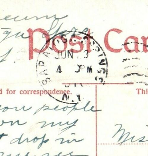 c1910 Canfield's Gardens Saratoga Springs New York NY Posted Antique Postcard