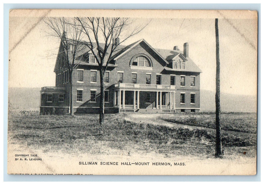 c1905 Silliman Science Hall Mount Hermon Massachusetts MA Unposted Postcard