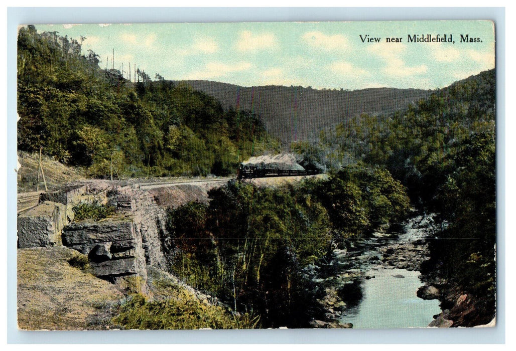 c1910s View Near Middlefield Massachusetts MA Unposted Antique Postcard
