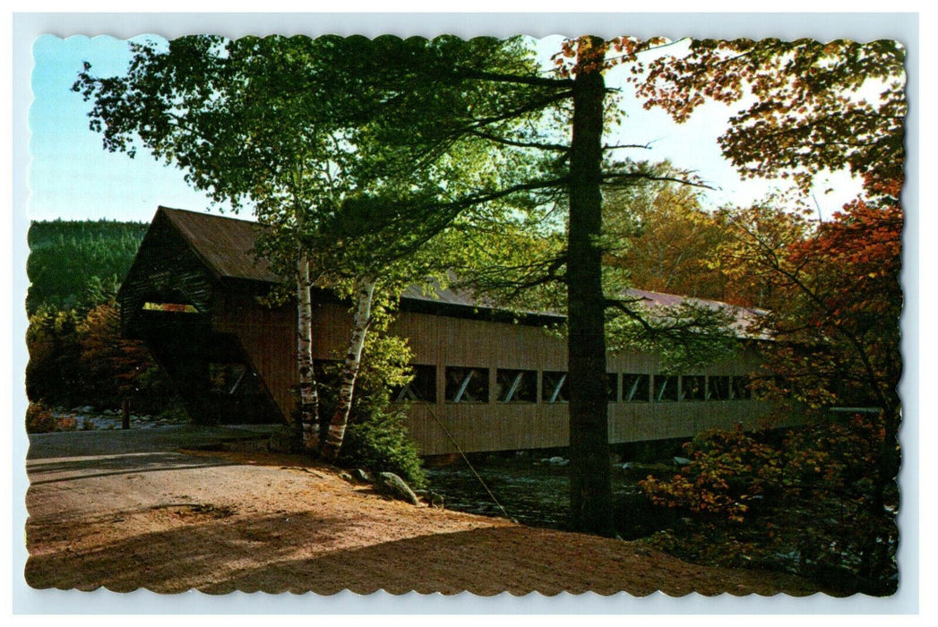 1962 Albany Bridge, Kancamagus Wilderness, New Hampshire NH Unposted Postcard