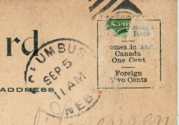 Shell Creek Mill Dam Columbus Nebraska 1910 Vintage Antique Postcard