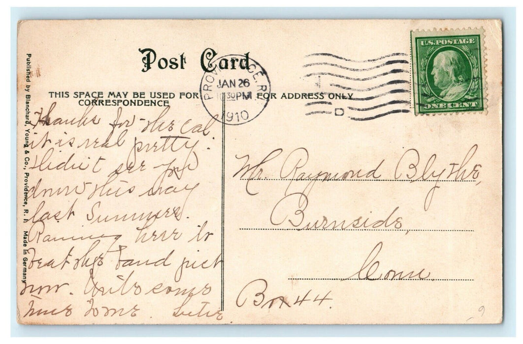 1910 Industrial Trust Building, Providence Rhode Island RI Postcard
