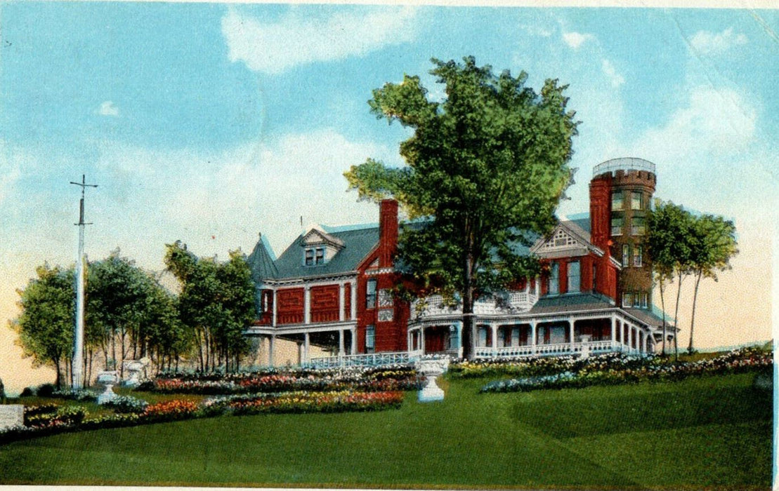 1922 Pecousic Villa, Forest Park, Springfield, Massachusetts MA Posted Postcard