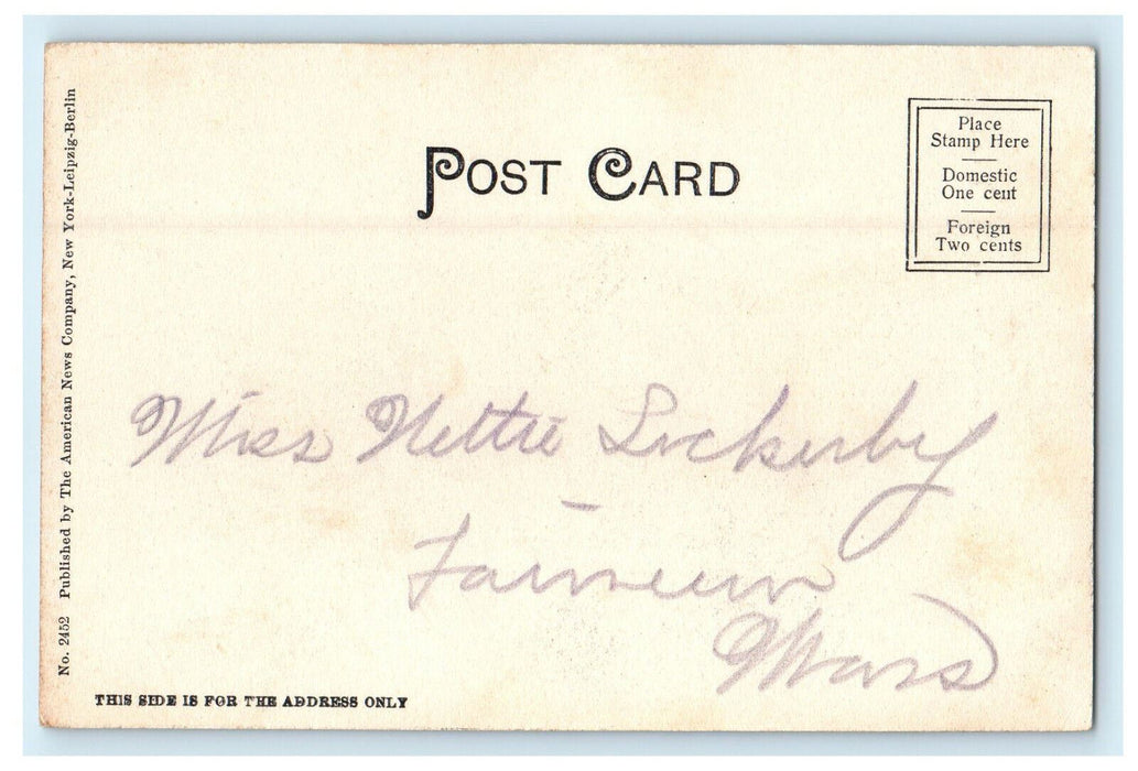 1905 Town Hall, First Congregational Church, Westfield,Massachusetts MA Postcard