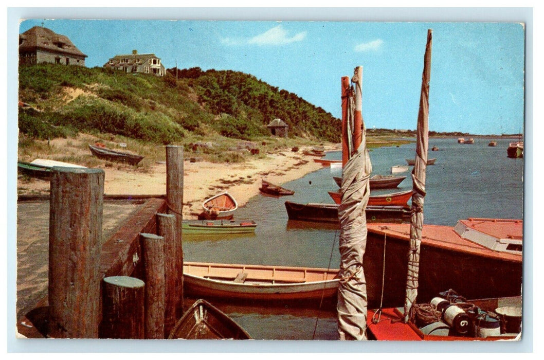 1954 A Bay In Chatham Rowboat Cape Cod Massachusetts MA Vintage Postcard