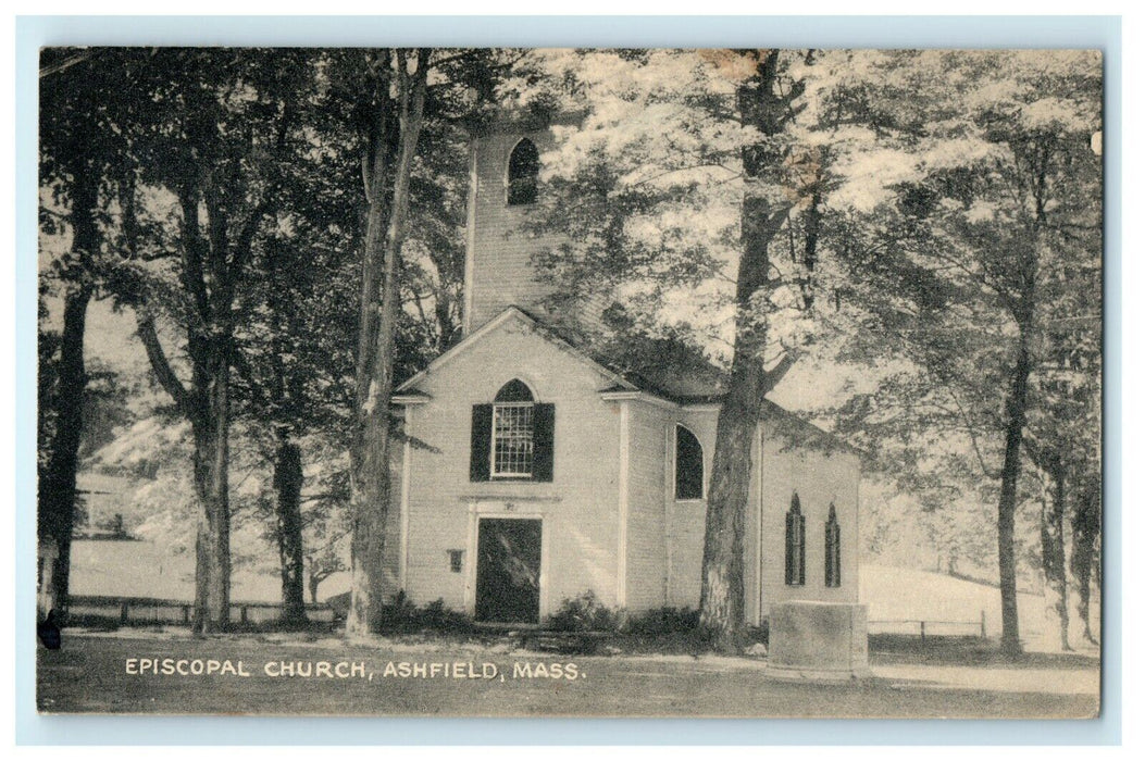 1943 Episcopal Church Ashfield Massachusetts MA Posted Vintage Postcard