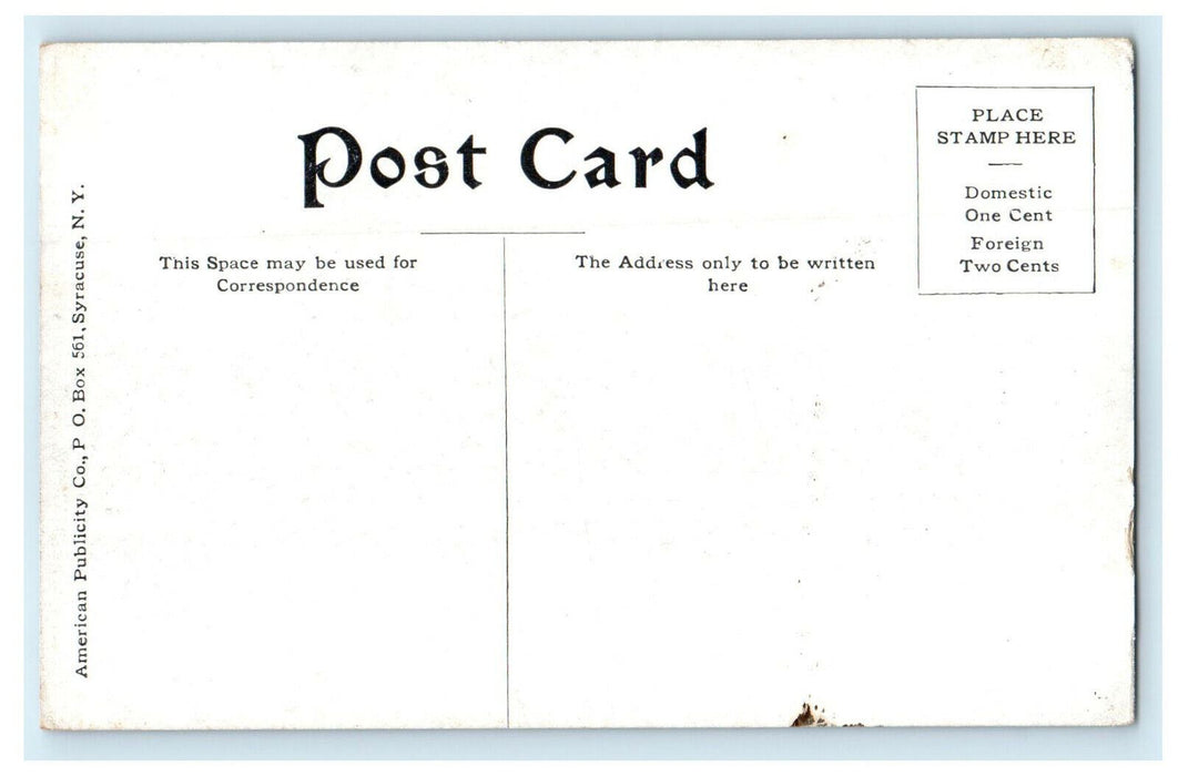 1913 Chestnut St. School, Springfield, Massachusetts MA Unposted Postcard