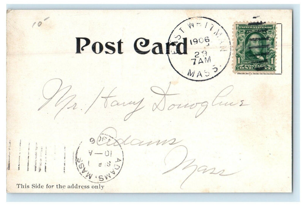 1906 Regal Shoe Factory Building East Whitman Massachusetts MA Antique Postcard