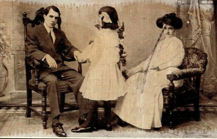 Easy to Say Woman Child Victorian Hair Chair 1911 Waynesboro PA Antique Postcard