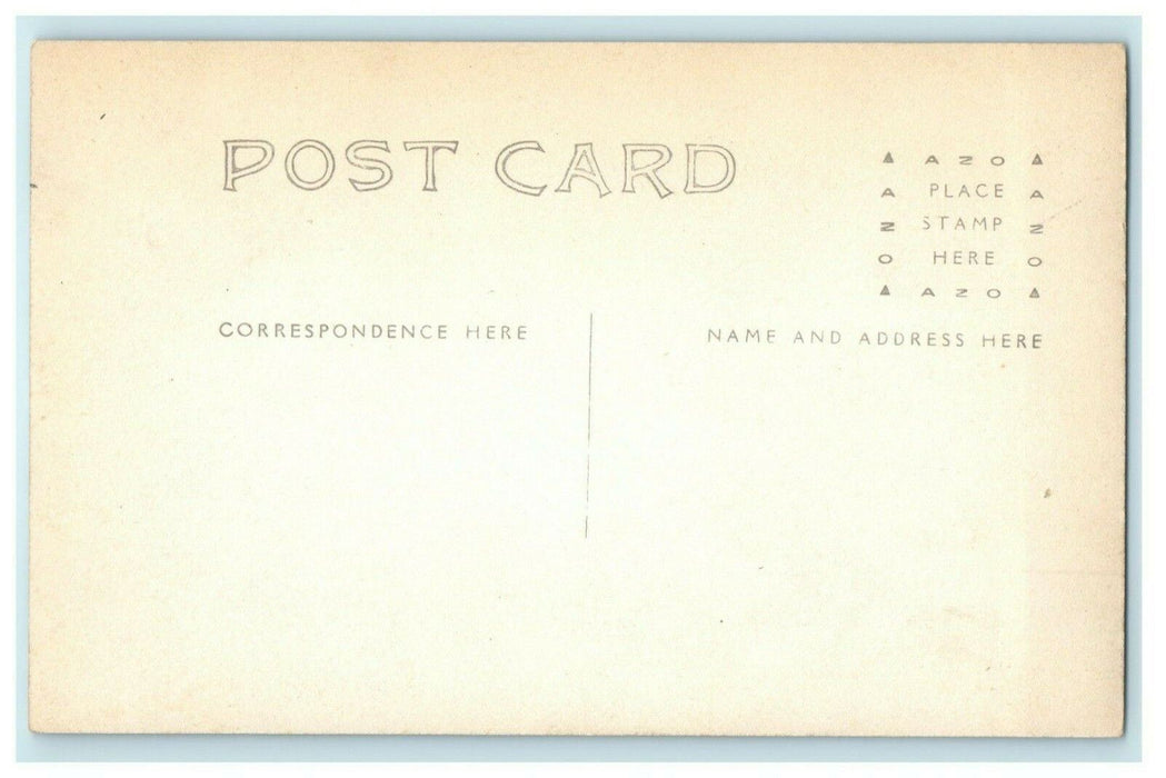 Nelson Nebraska Court House RPPC Photo Antique Lawn Mower Antique Postcard