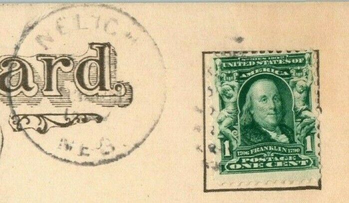 Shady Nook Neligh Nebraska 1907 Phoenix Cleaver's Pharmacy Rare Antique Postcard