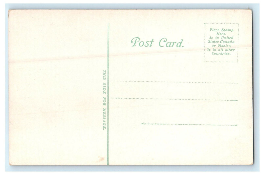 1907 Central Church, Worcester, Massachusetts MA Antique Unposted Postcard