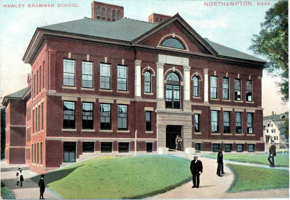 1906 Hawley Grammar School, Northampton, Massachusetts MA Unposted Postcard