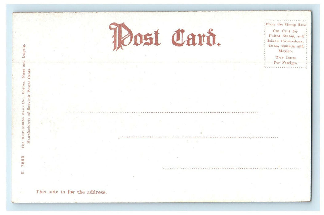 1906 Hawley Grammar School, Northampton, Massachusetts MA Unposted Postcard