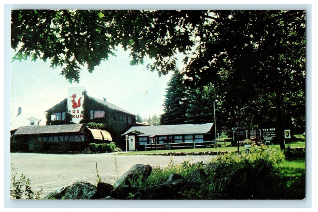 c1950's Fox Run Restaurant Phillipston Massachusetts MA Advertising Postcard