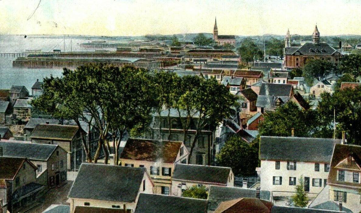 1906 Looking West From Centre M.E Church Provincetown Massachusetts MA Postcard