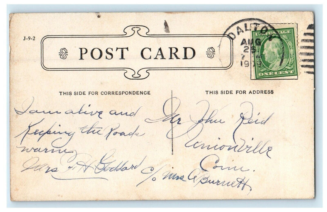 1909 The Athenaeum Street View Pittsfield Massachusetts MA Antique Postcard