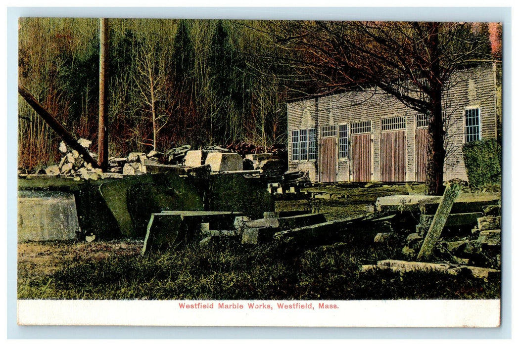 c1905 Westfield Marble Works, Westfield, Massachusetts MA Antique Postcard