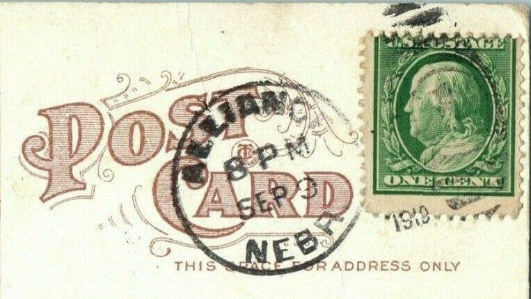 Union Pacific Depot Grand Island Nebraska Alliance 1910 Madison Antique Postcard