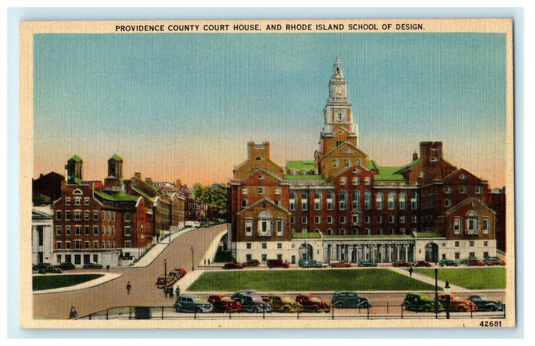 1950 County Court House, Providence, Rhode Island RI Vintage Postcard