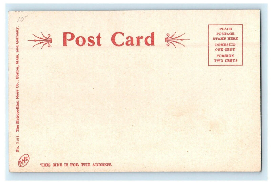 c1905 View Of Drury Academy Building North Adams Massachusetts MA Postcard