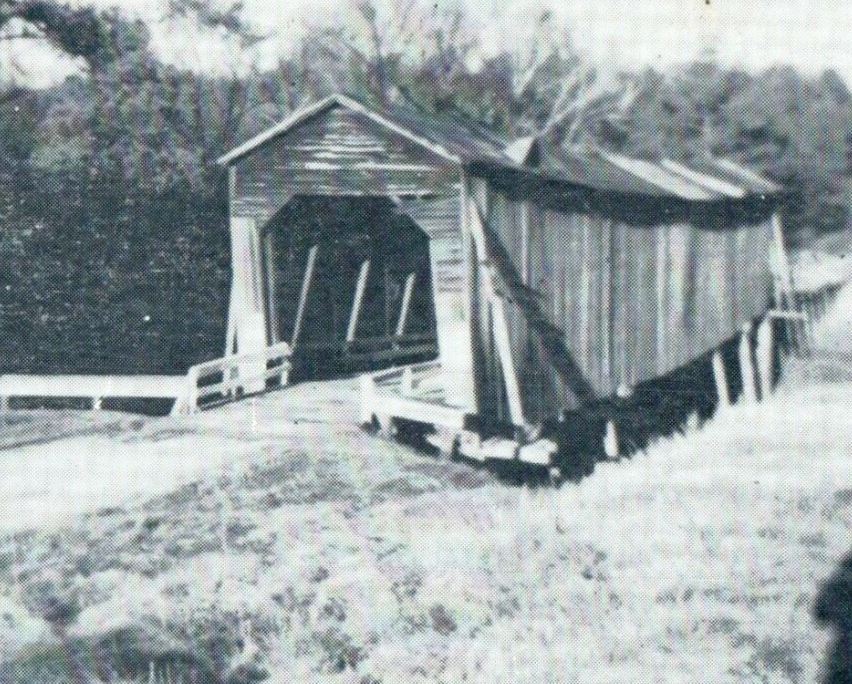 c1940's Long Cane Covered Bridge McCormick County South Carolina SC Postcard