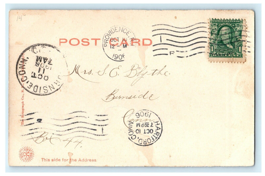1906 The Steamboat Wharves, Providence Rhode Island RI Postcard