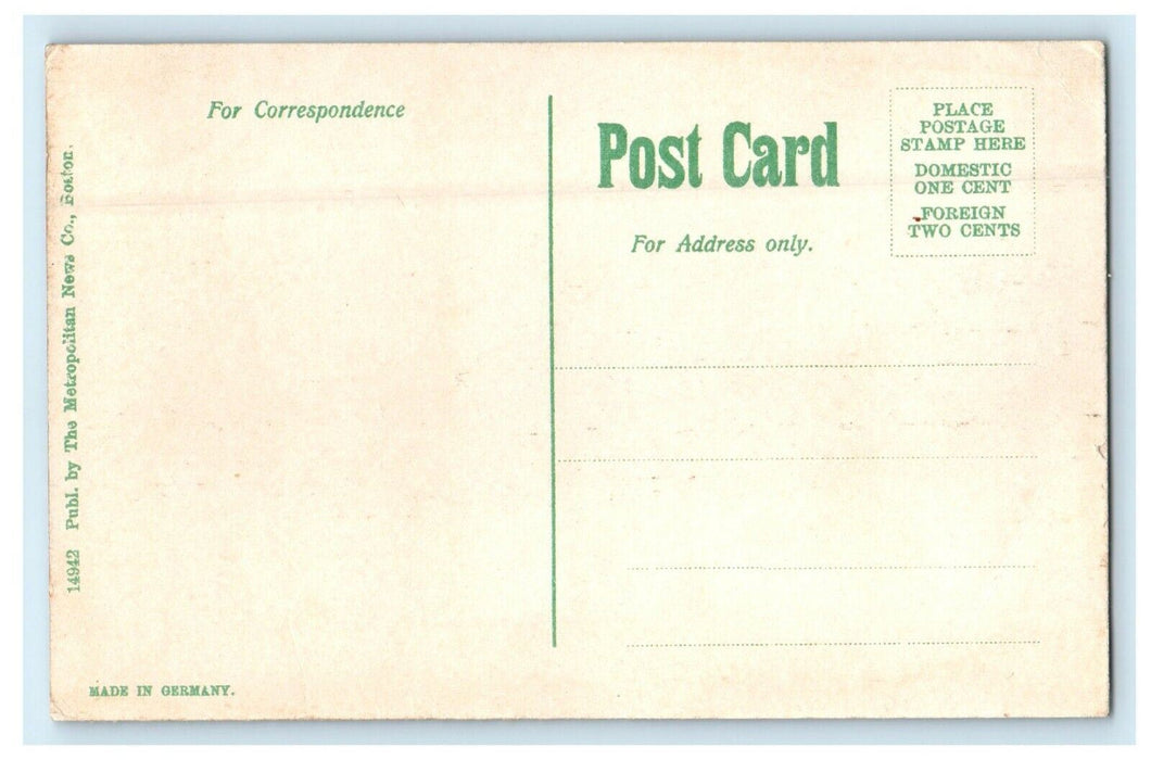 c1910 Polytecnical Institute Building Worcester Massachusetts MA Postcard