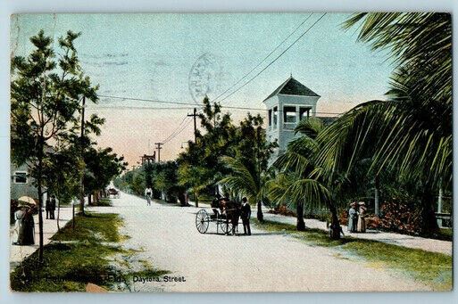 1913 Daytona Street, Palm Beach Florida FL Antique Posted Postcard