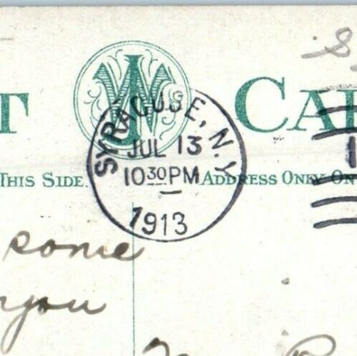 1913 Syracuse New York NY, Administration Building Syracuse University Postcard