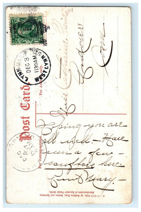 1907 General Electric Co. River Works Lynn Massachusetts MA Antique Postcard