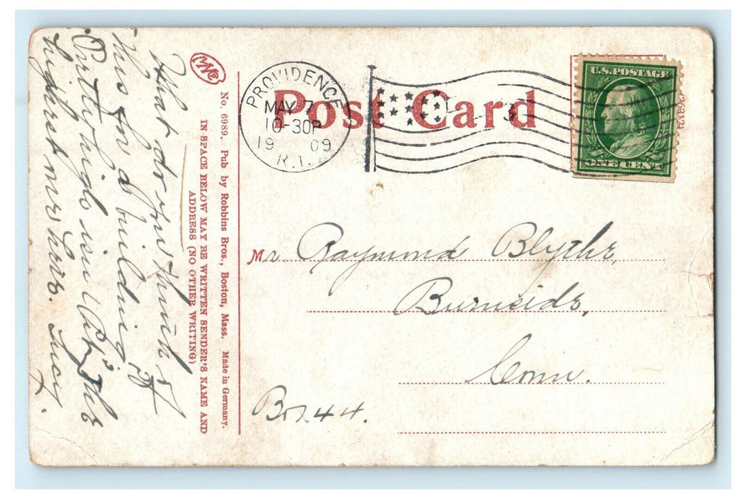 1909 Union Trust Co Building Providence Rhode Island RI Posted Postcard