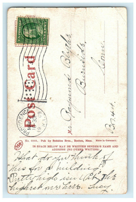 1909 Union Trust Co Building Providence Rhode Island RI Posted Postcard