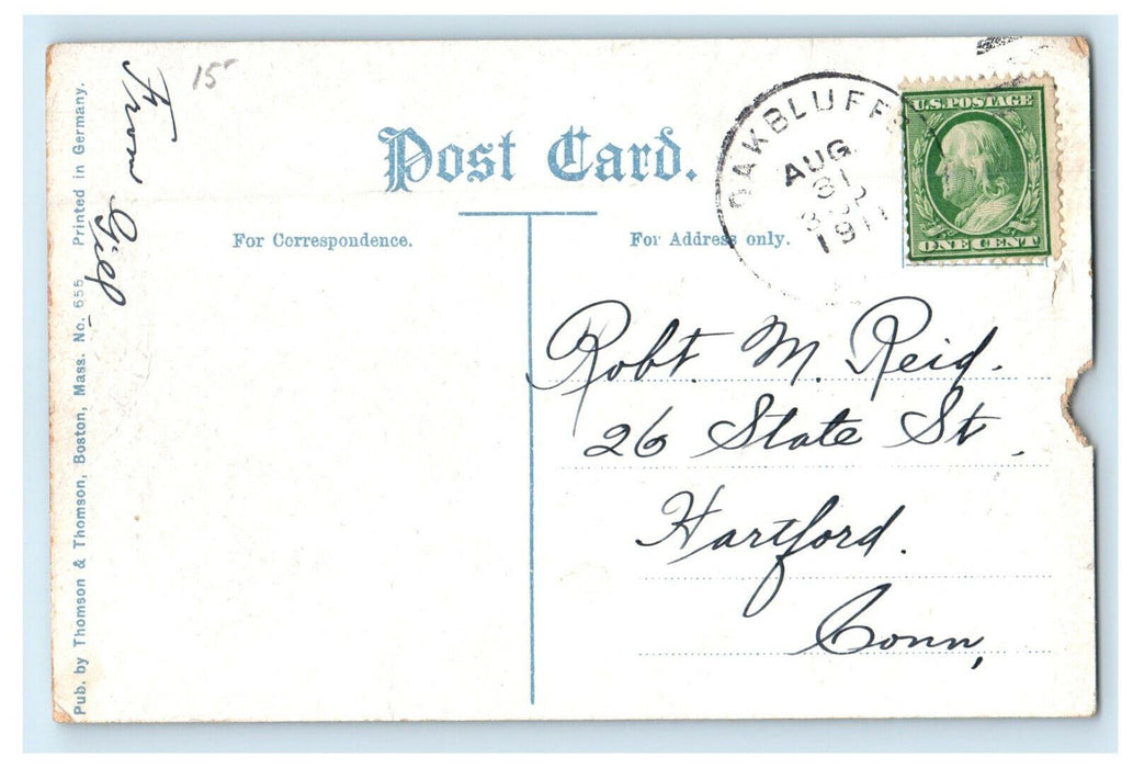 1911 The Ox Carts Gay Head, Massachusetts MA Antique Posted Postcard