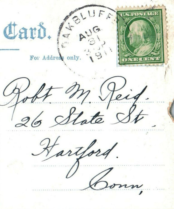1911 The Ox Carts Gay Head, Massachusetts MA Antique Posted Postcard