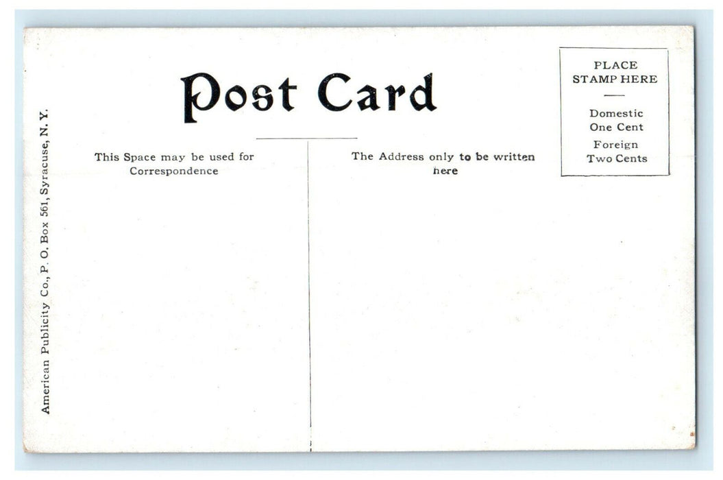 1912 Central High School, Springfield, Massachusetts MA Antique Postcard