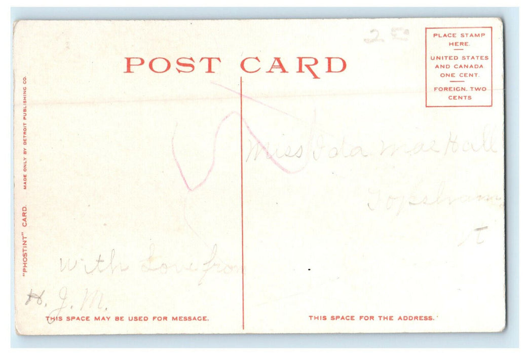 1930s Aerial Bridge By Moonlight, Duluth Minnesota MN Vintage Postcard