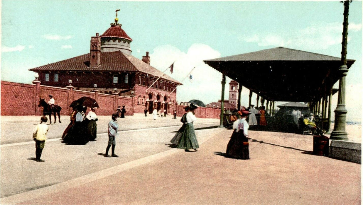 1905 State Bath House, Revere Beach Massachusetts MA Unposted Antique Postcard
