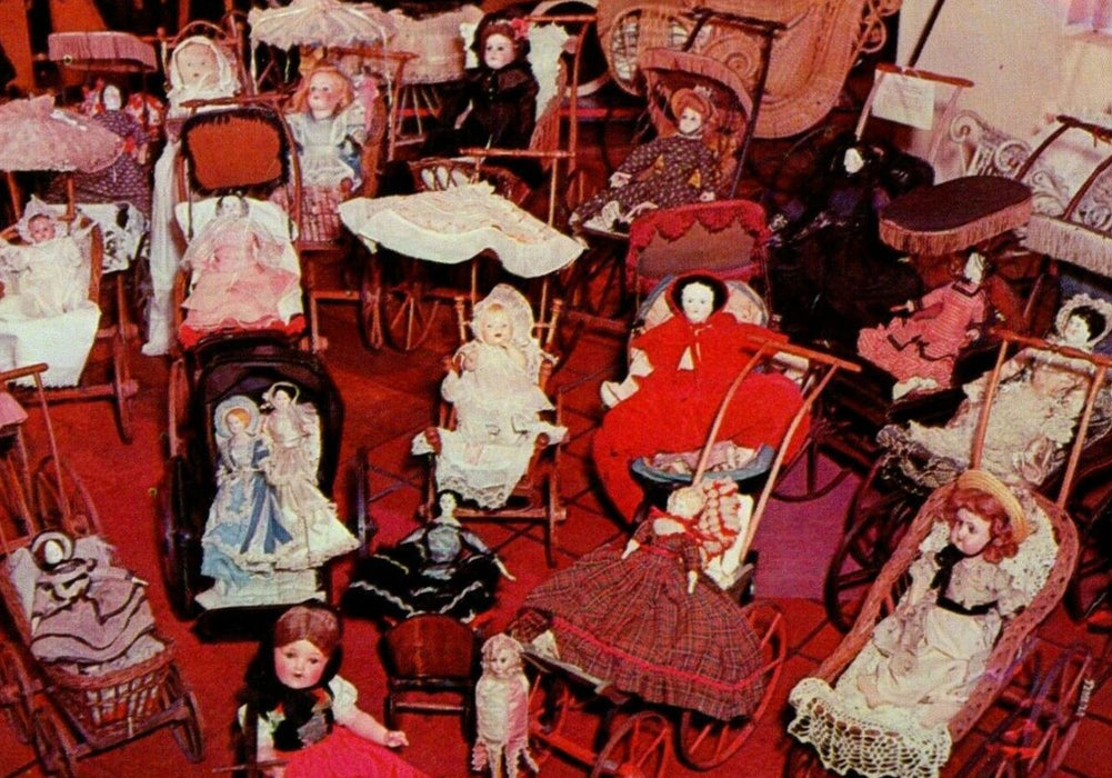 c1930's Flo-Jean Doll And Carriage Collection Port Jervis New York NY Postcard