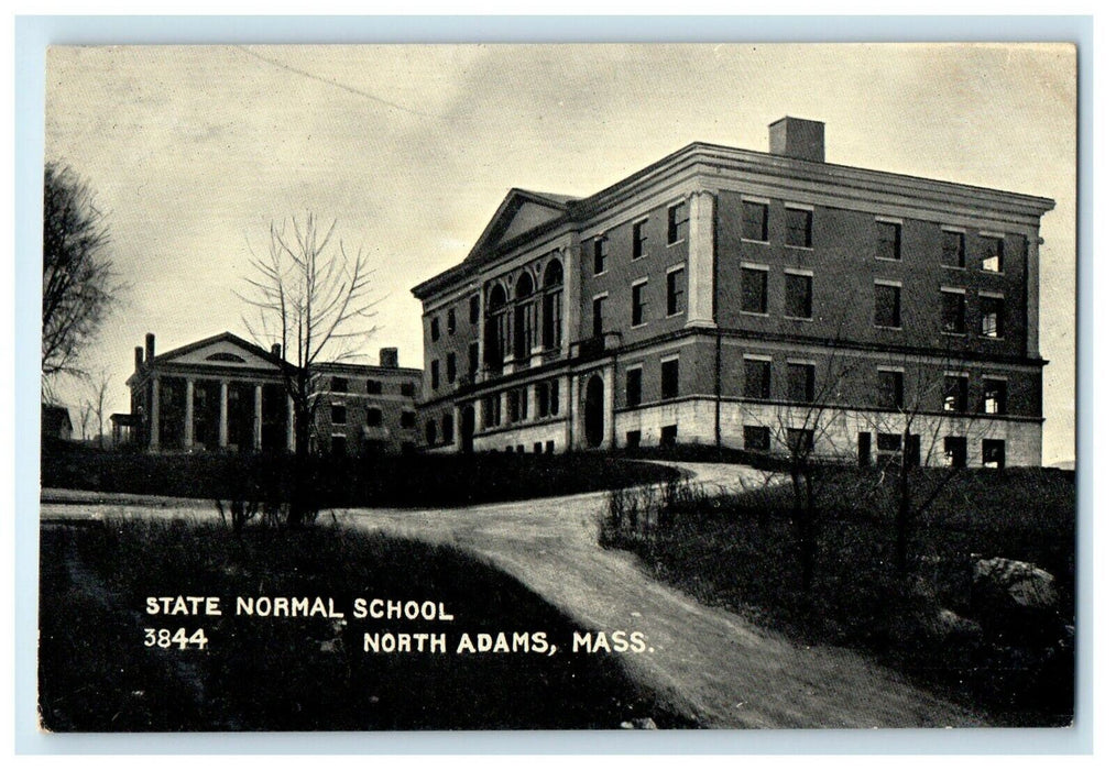 c1910 State Normal School Campus Building North Adams Massachusetts MA Postcard
