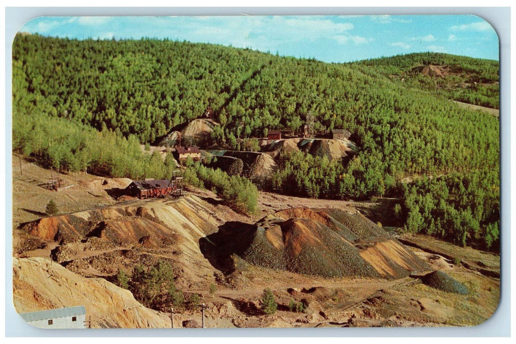 c1960's Great Slopes with Mine Dumps at Cripple Creek Colorado CO Postcard